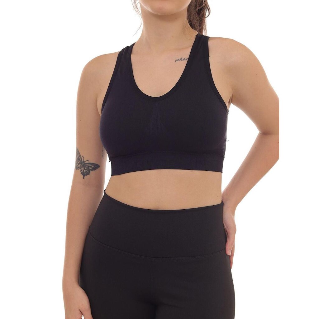 Top Cropped Nadador com Bojo Removível Esportivo Academia