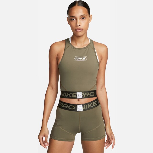 Top Cropped Nike Pro Dri-Fit - Oliva é ruim? Top Cropped Nike Pro Dri-Fit - Oliva é boa?
