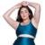 Top de Academia Fitness Plus Size New Zig 3D Plus Size Vekyo  Bojo Removível Alta Compressão - Azul