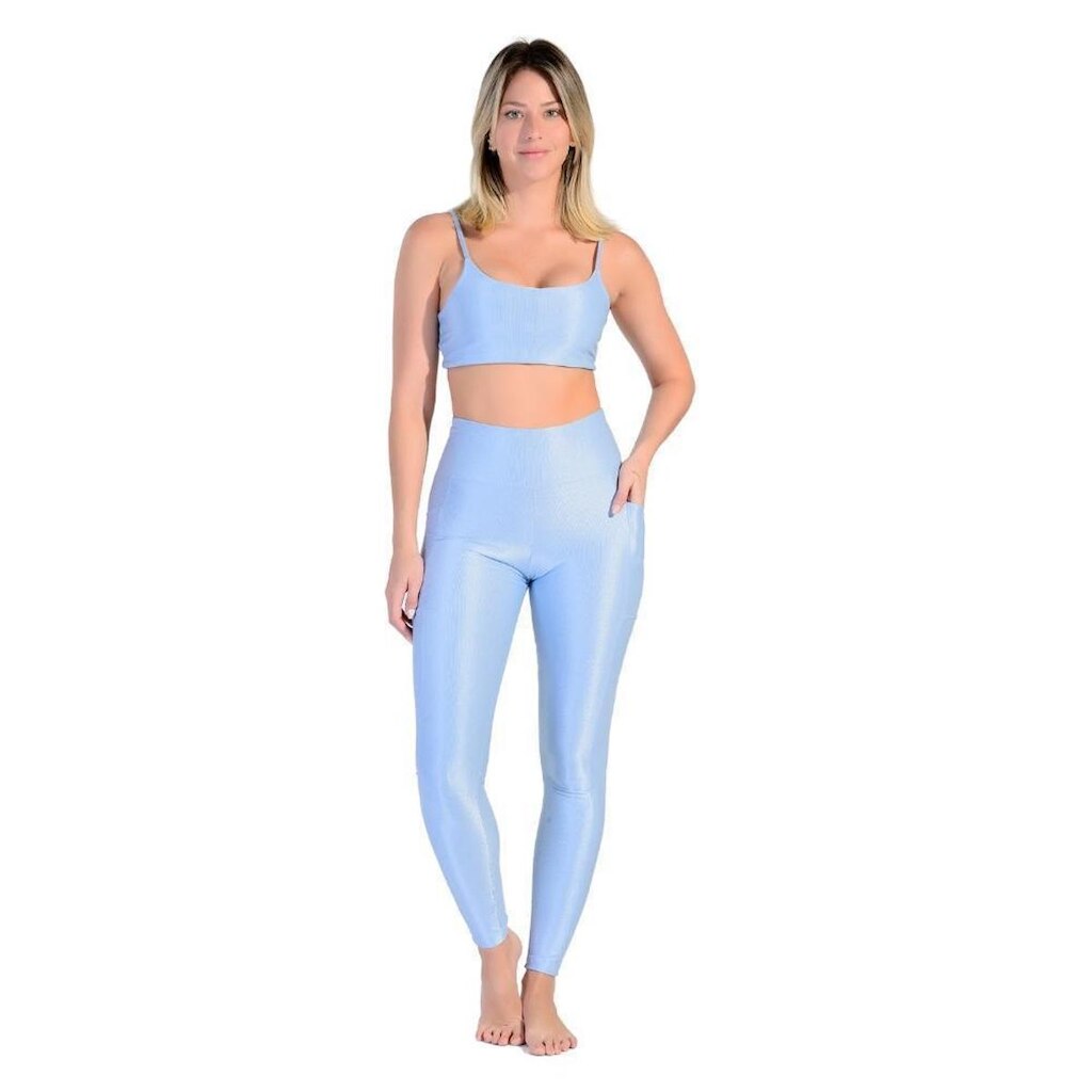Top de Alça Esportivo em Tecido Half Shine Wunder