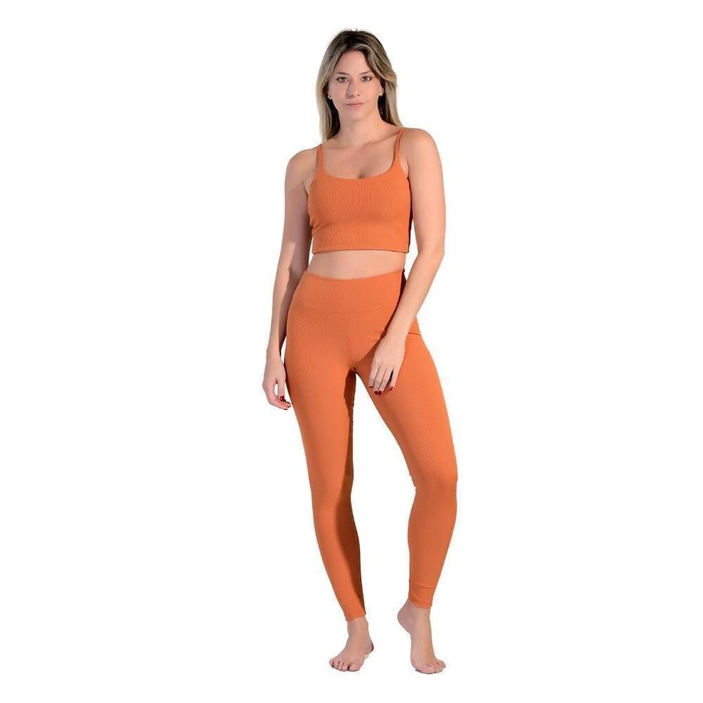 Top de Alça Esportivo em Tecido Rib Trend Wunder