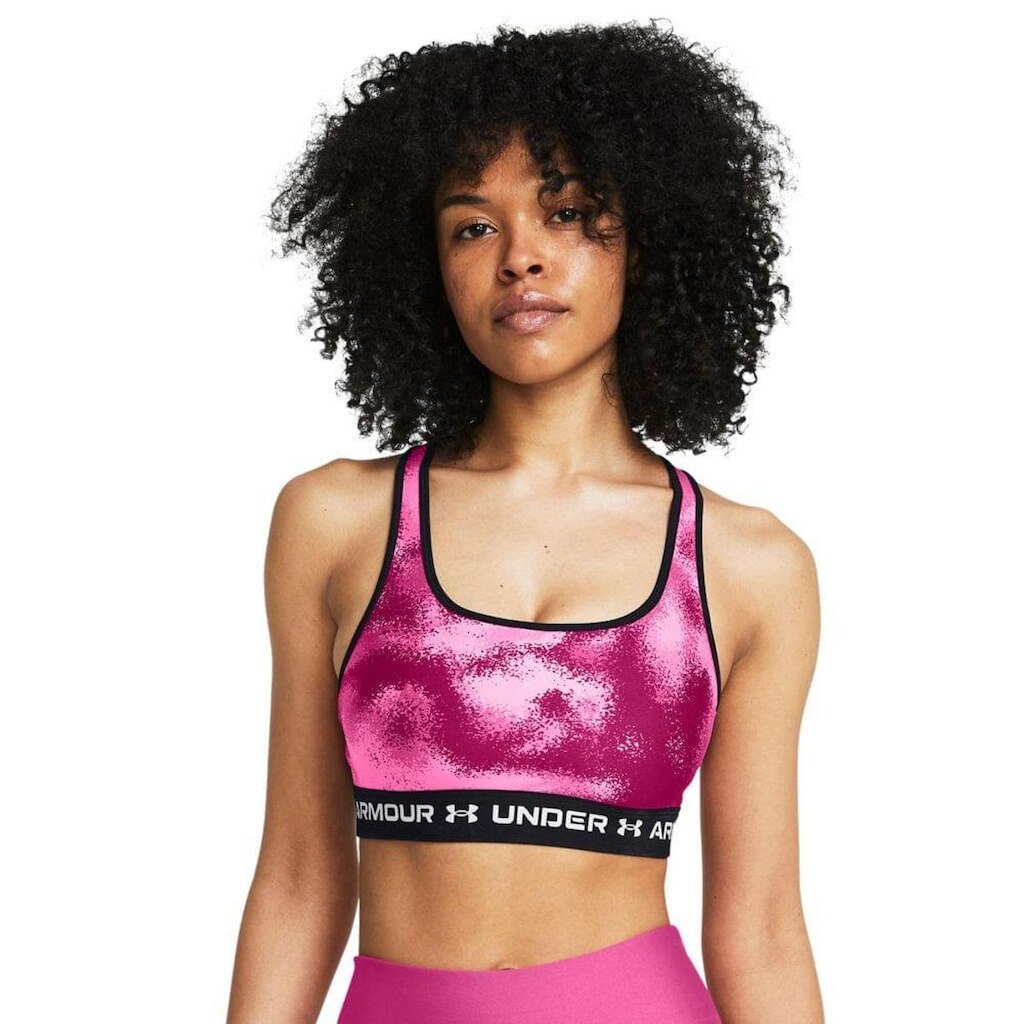 Top de Treino Feminino Under Armour Crossback Mid Print