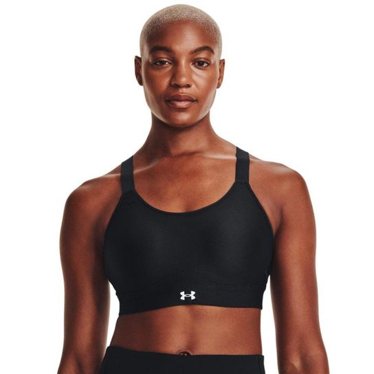 Top de Treino Feminino Under Armour Infinity Crossover High - Preto Menor preço em Top de Treino Feminino Under Armour Infinity Crossover High - Preto
