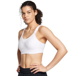 Top de Treino Feminino Under Armour Infinity High 2.0 M Branco