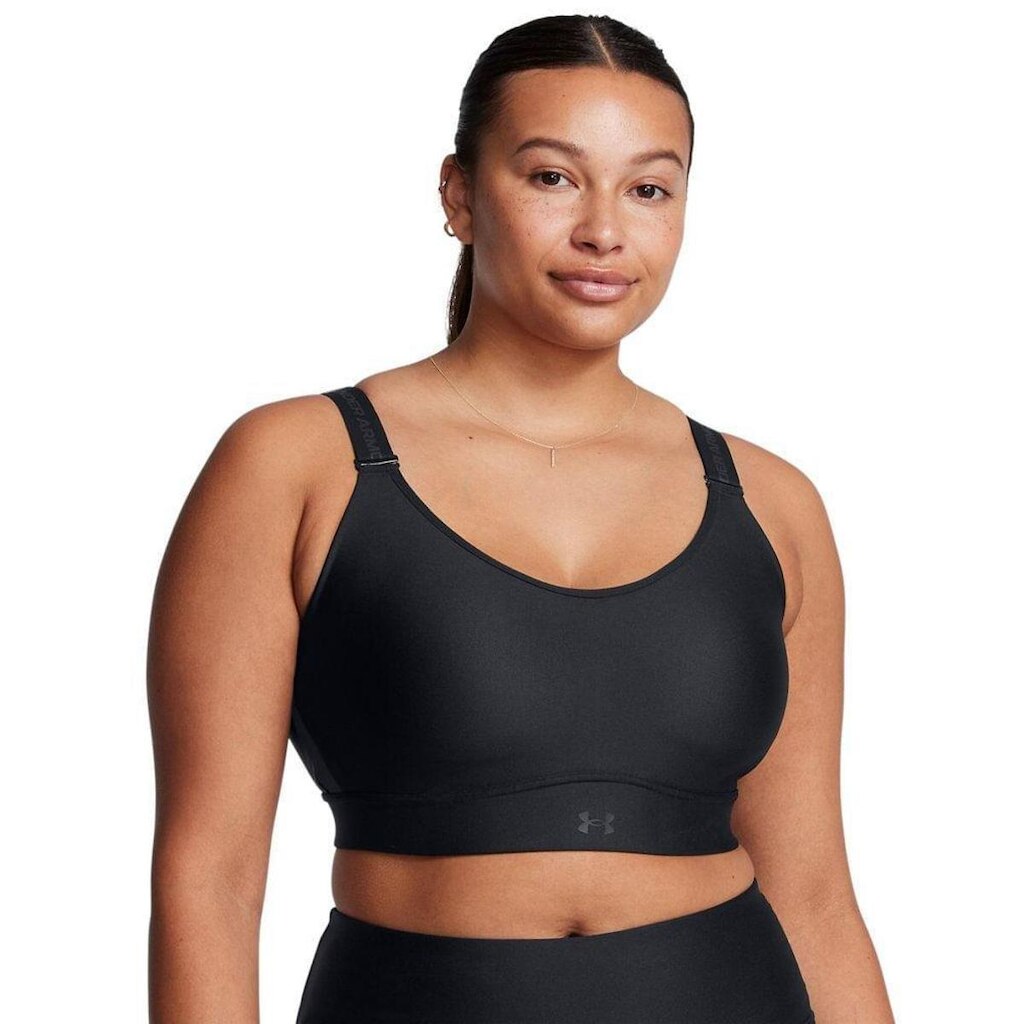 Top de Treino Feminino Under Armour Infinity Mid 2.0 M Preto