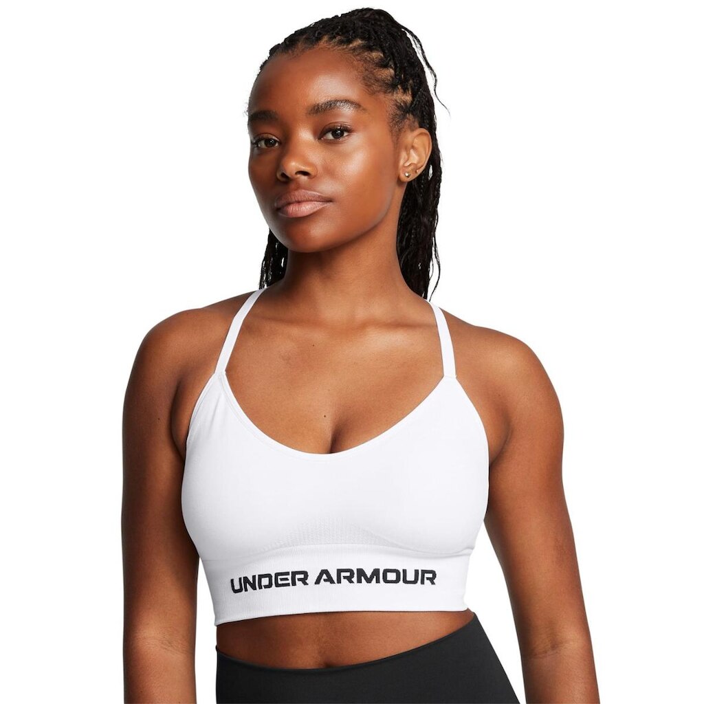 Top de Treino Under Armour Vanish Seamless Low Feminino M Branco