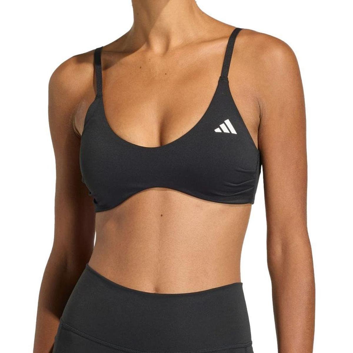 Top Feminino Adidas Optime Essentials Preto - JZ2198 - Preto