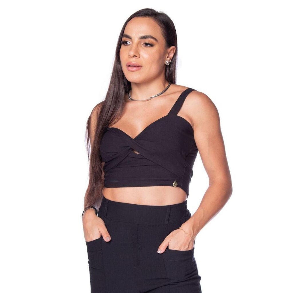 Top Feminino Averzzy Torção Vermelho