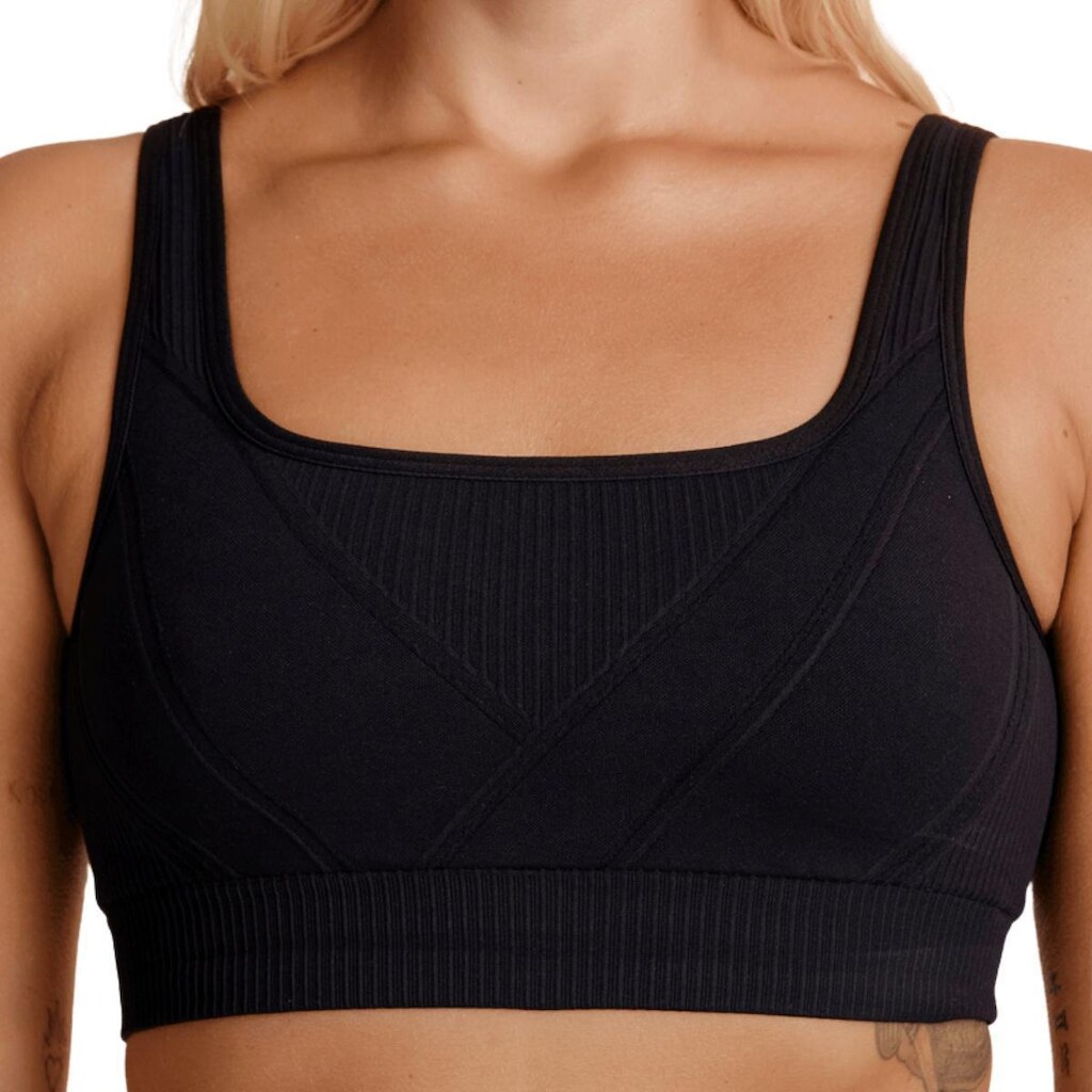 Top Feminino Lupo Max Treinos Academia - Preto