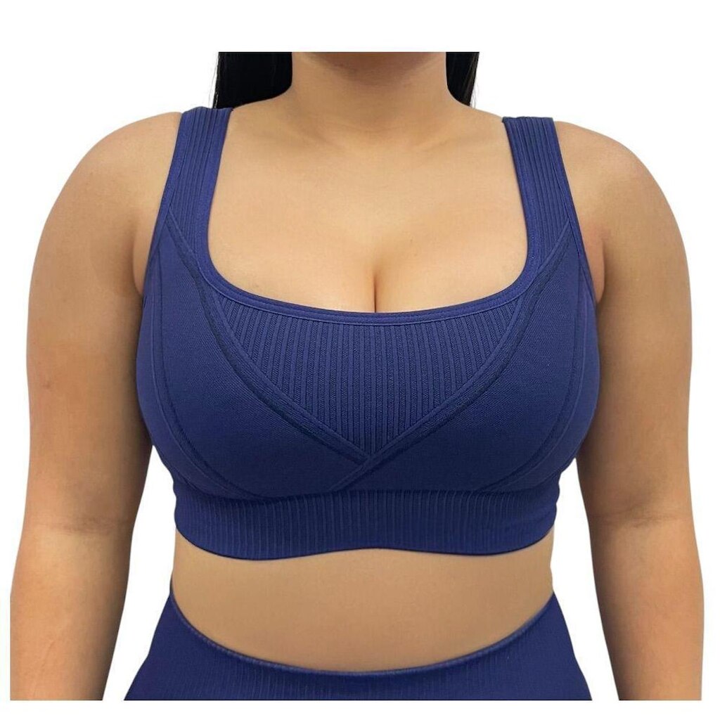 Top Feminino Seamless Com Reforço e Sustentação Esportivo