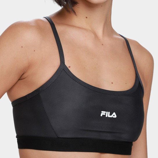 Top Fila Alça Train Elastic V Feminino