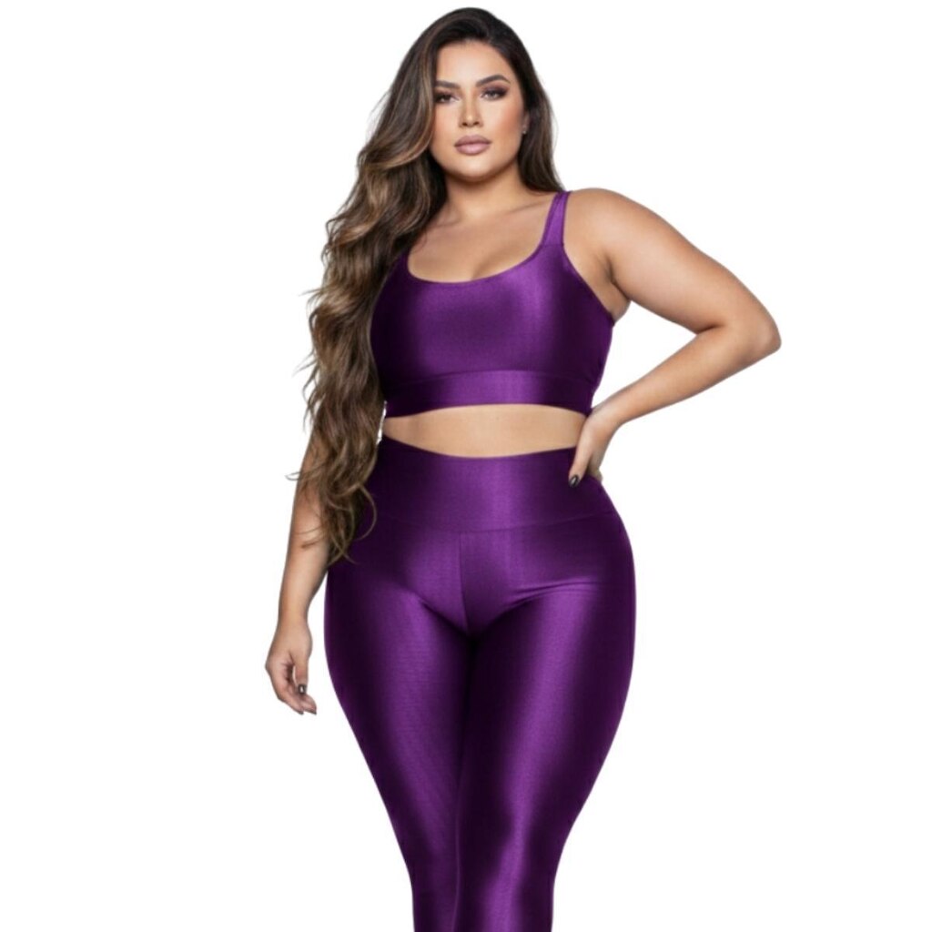 Top Fitness Plus Size New Zig 3D Serra e Mar Com Bojo Removível Alta Compressão Academia Musculação