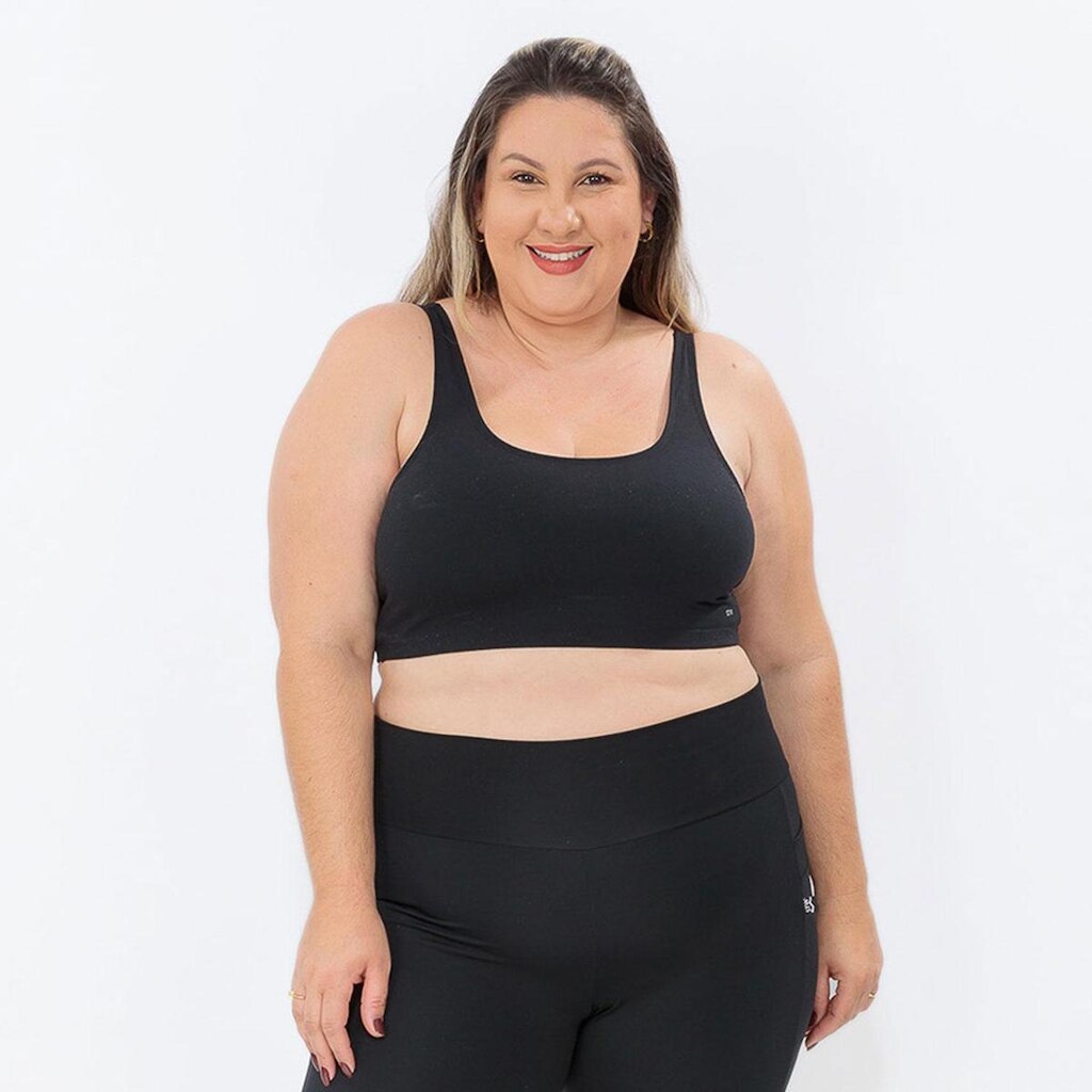 Top Fitness Tradicional Preto