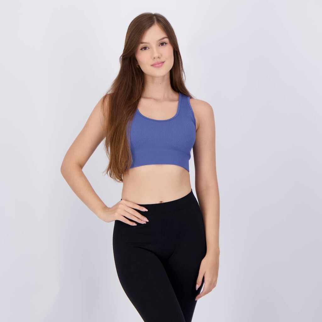 Top Hering Sports Canelado Azul