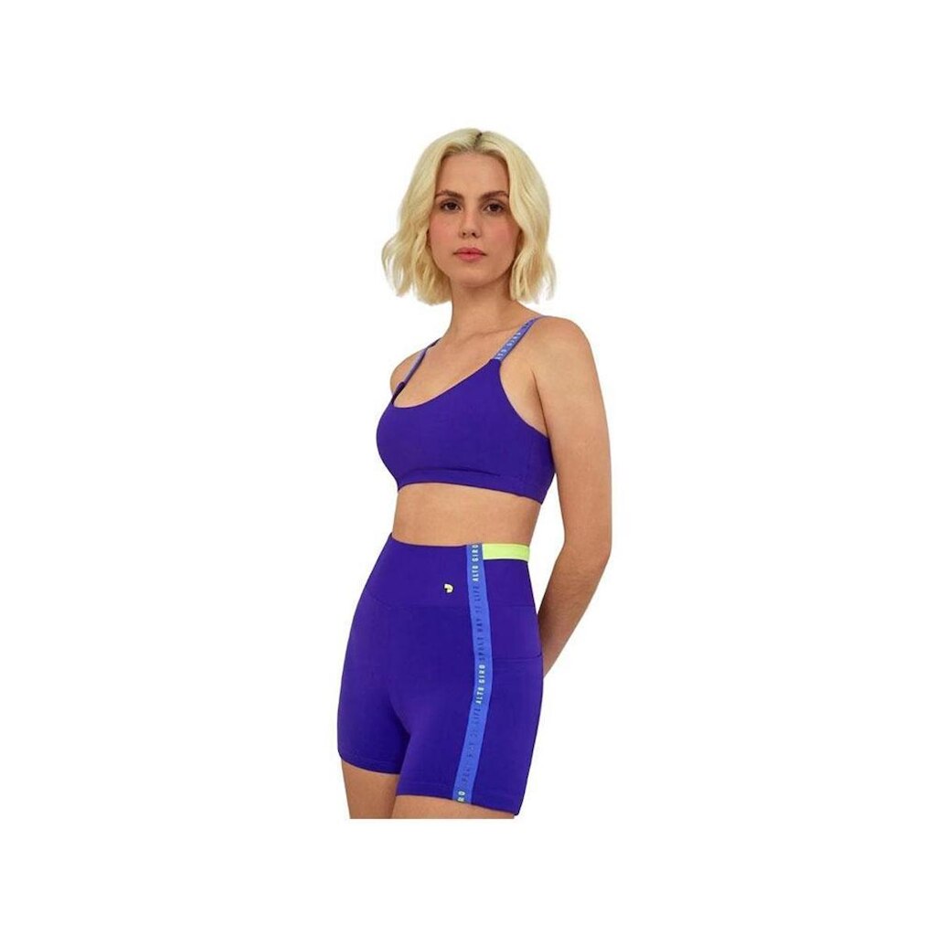 Top HyperAlto giro com Alcas Personal Violeta Indigo