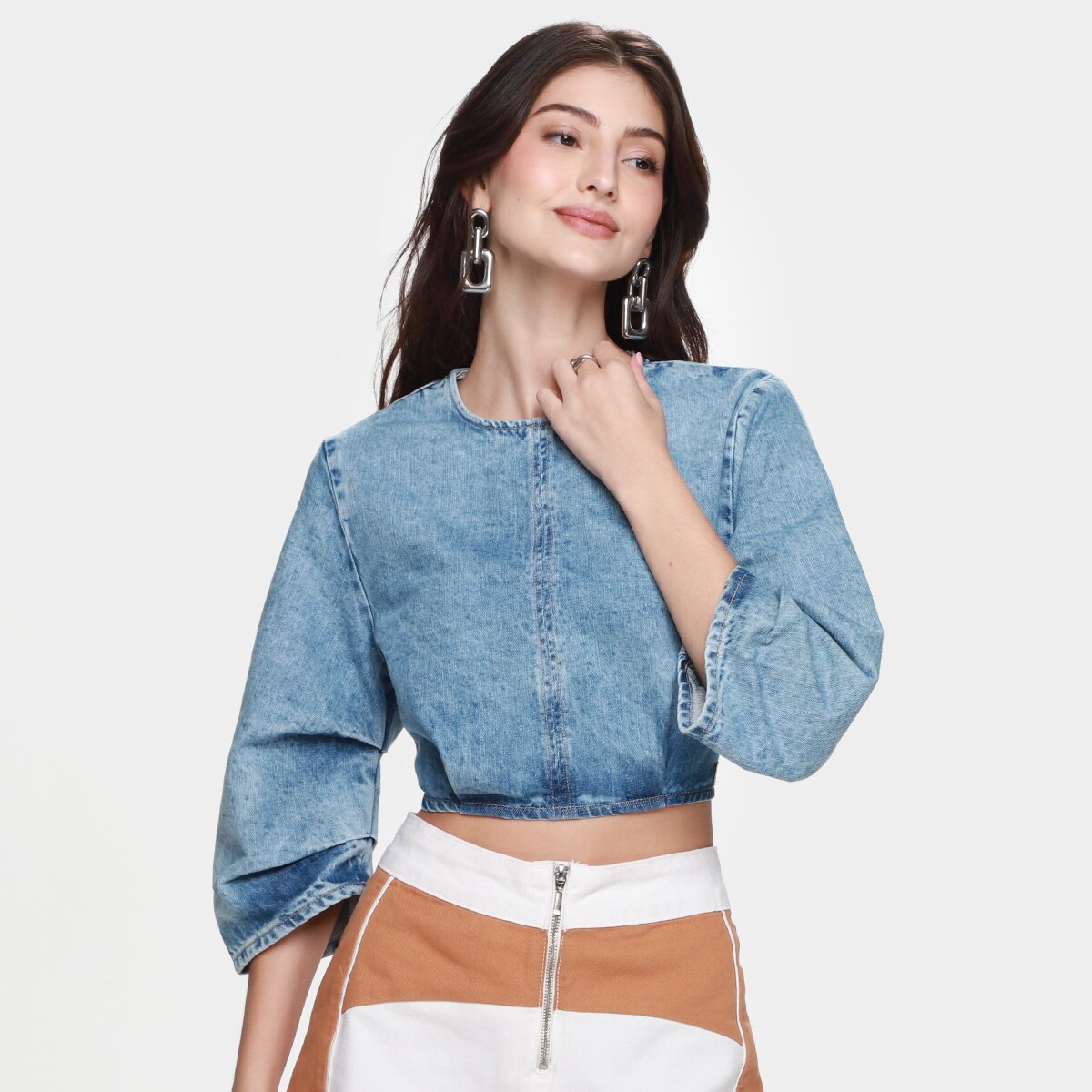 Top Jeans Colcci Casual Feminino