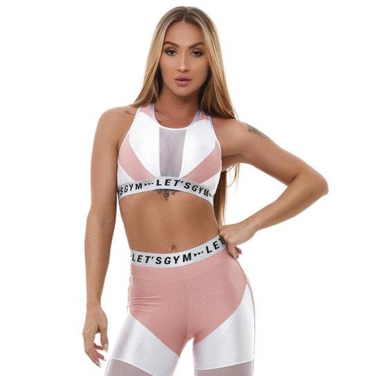 Top Let Sgym Wonder Crush Feminino Rose Netshoes Top Let Sgym Wonder Crush Feminino Rose Netshoes