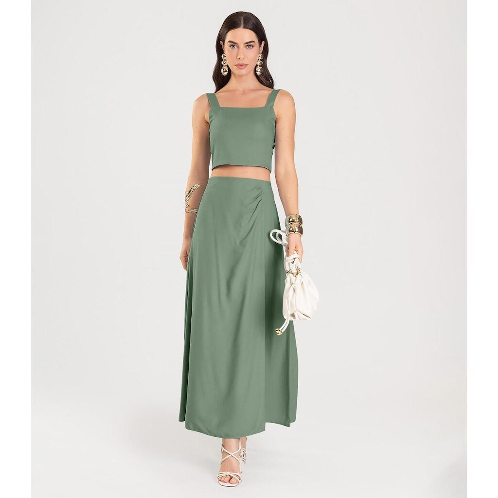 Top Liso Feminino Dianna Verde