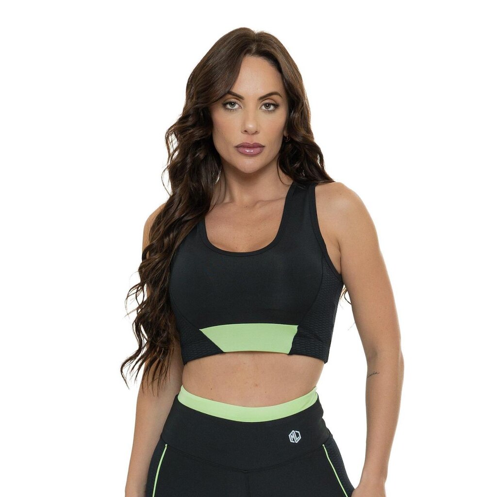 Top Manalinda Zip Feminina