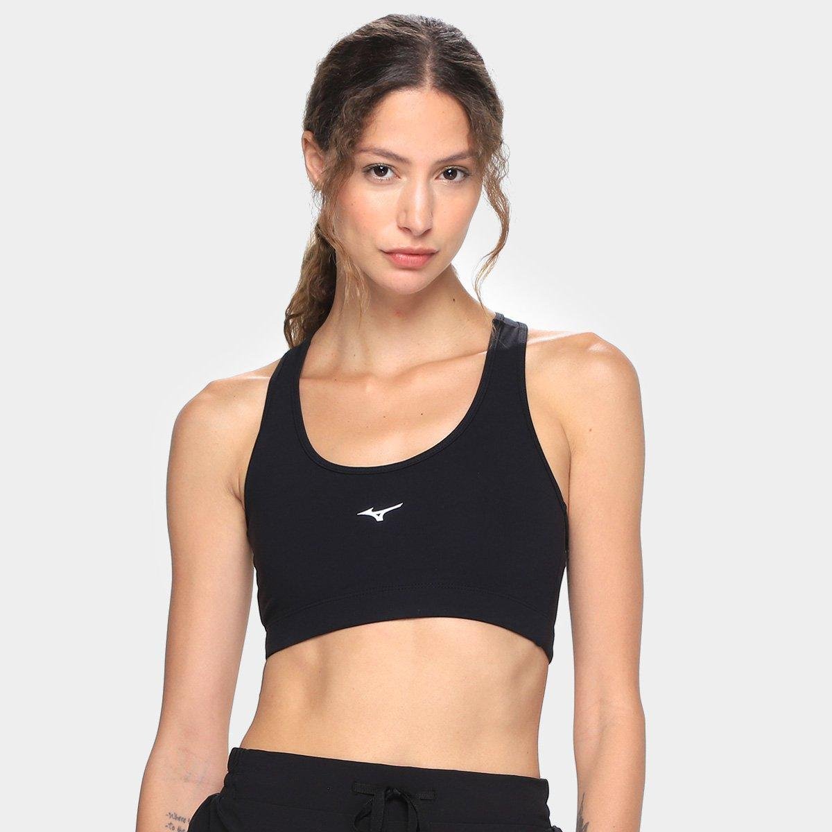 Top Mizuno Essence Média Sustentação Menor preço em Top Mizuno Essence Média Sustentação