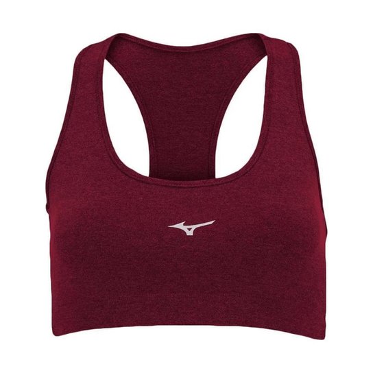Top Mizuno Essence Média Sustentação - Vermelho Claro Menor preço em Top Mizuno Essence Média Sustentação - Vermelho Claro