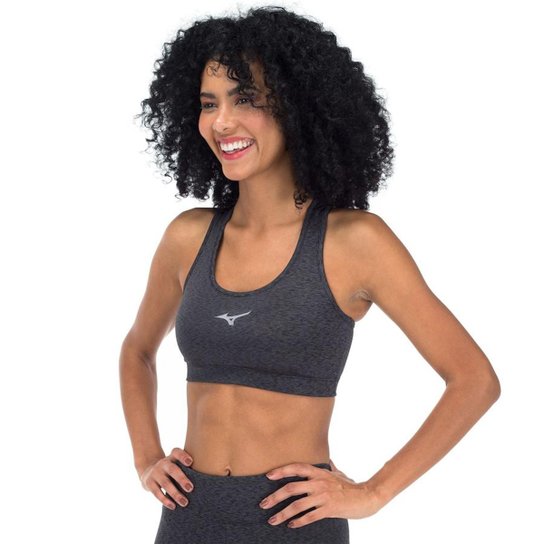 Top Mizuno Nadador Run Fast Média Sustentação - Chumbo Menor preço em Top Mizuno Nadador Run Fast Média Sustentação - Chumbo