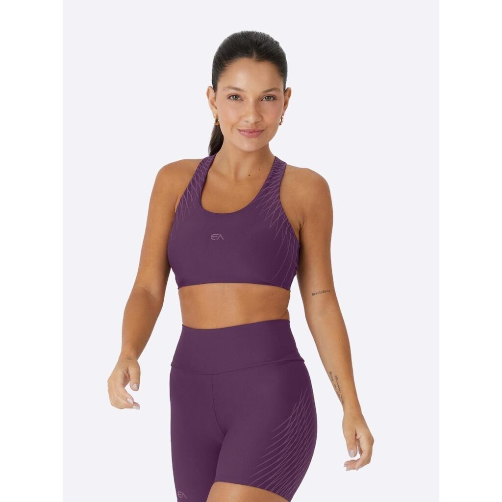 Top Nadador Enfim Active Estampado Feminino
