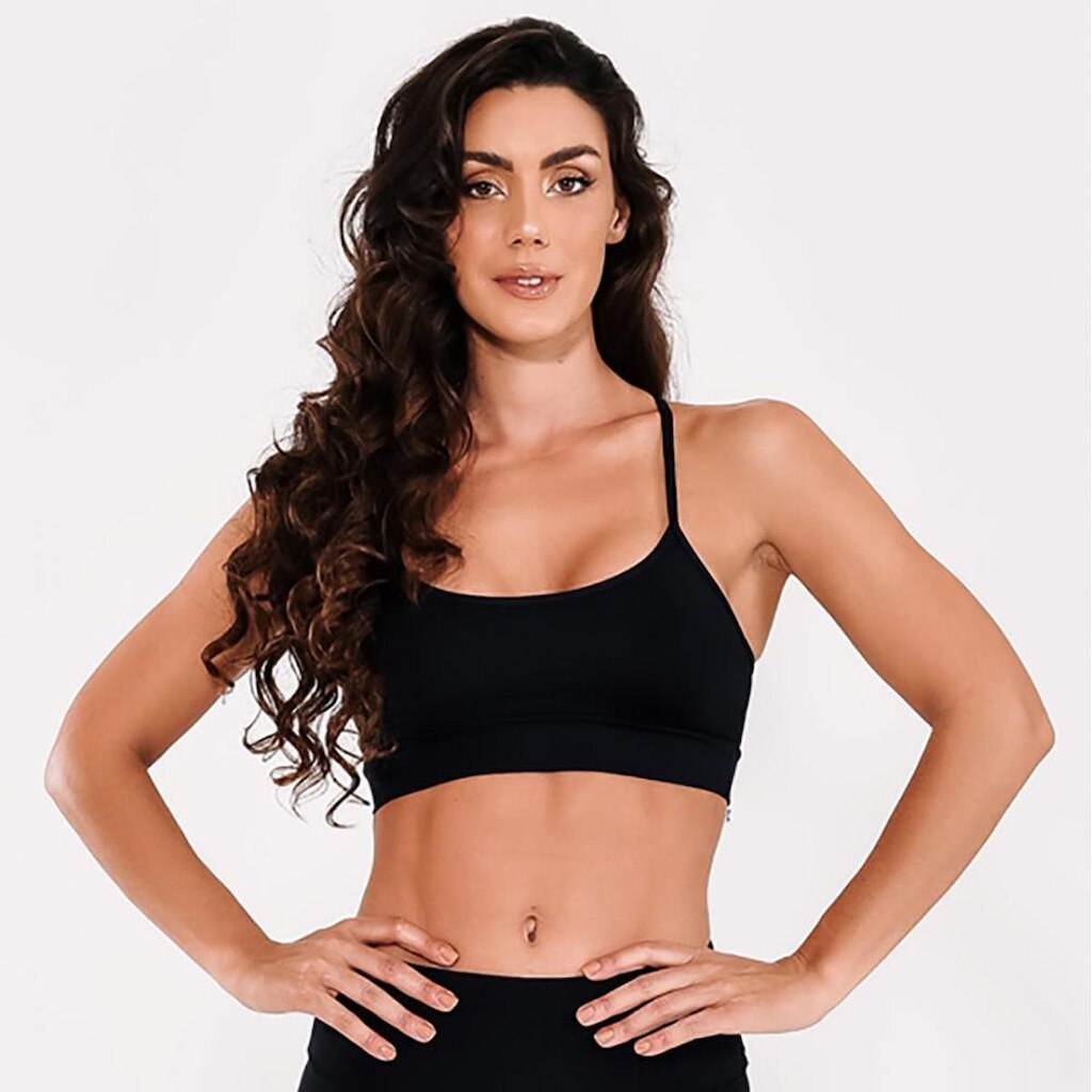 Top Nadador Essencial Preto Warfit
