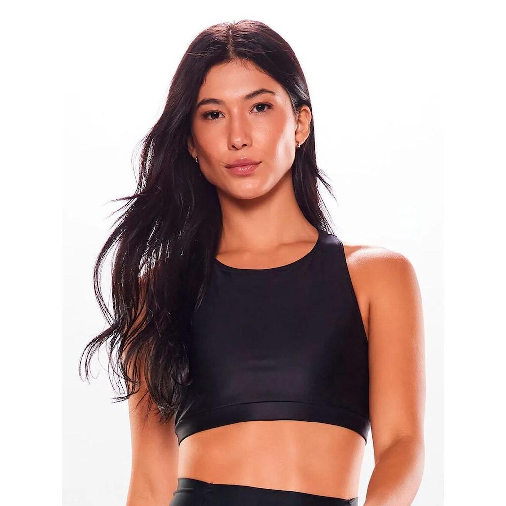 Top Nadador Feminino Body For Sure com Bojo Removível Basic