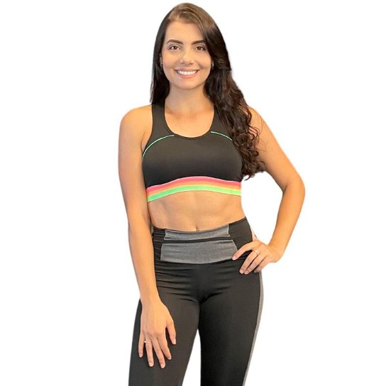 Top Nadador Fitness Bojo Removível Academia Esportivo Liso Sustentação Treino - Preto Menor preço em Top Nadador Fitness Bojo Removível Academia Esportivo Liso Sustentação Treino - Preto