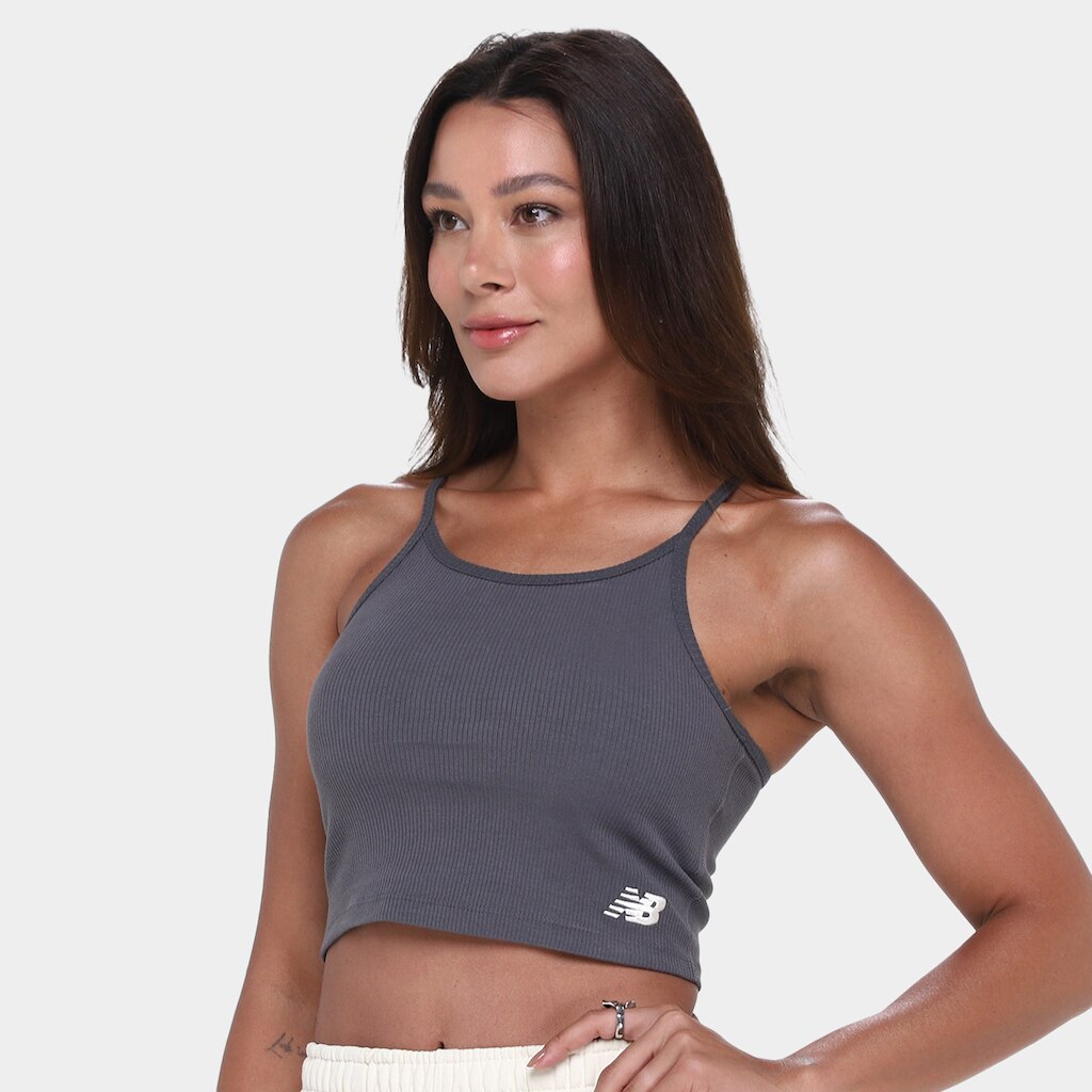Top New Balance Canelado Small Logo Feminino