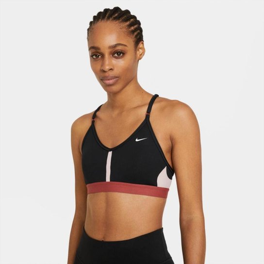 Top Nike Dri-FIT Indy Feminino - Preto Menor preço em Top Nike Dri-FIT Indy Feminino - Preto
