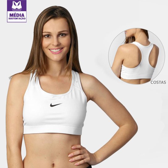 Top Nike Sport Pro Média Sustenção - Branco