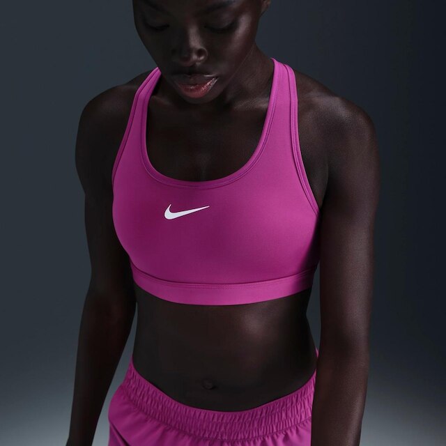 Top Nike Swoosh Feminino - Rosa | Netshoes