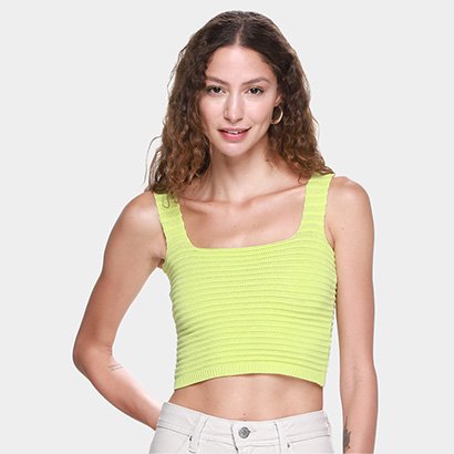 Top Oh, Boy!Tricot Canelado Feminino - Feminino