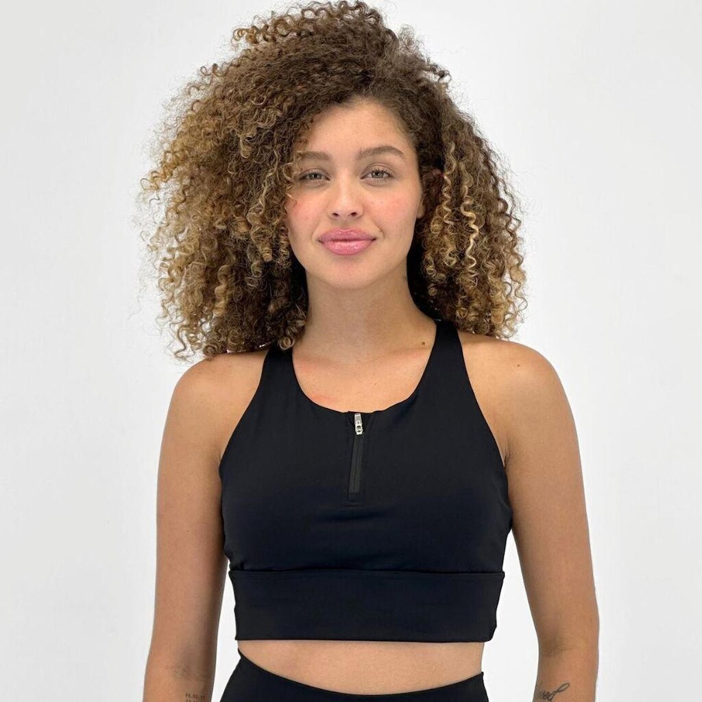 Top Pacific Blue com Zíper Feminino