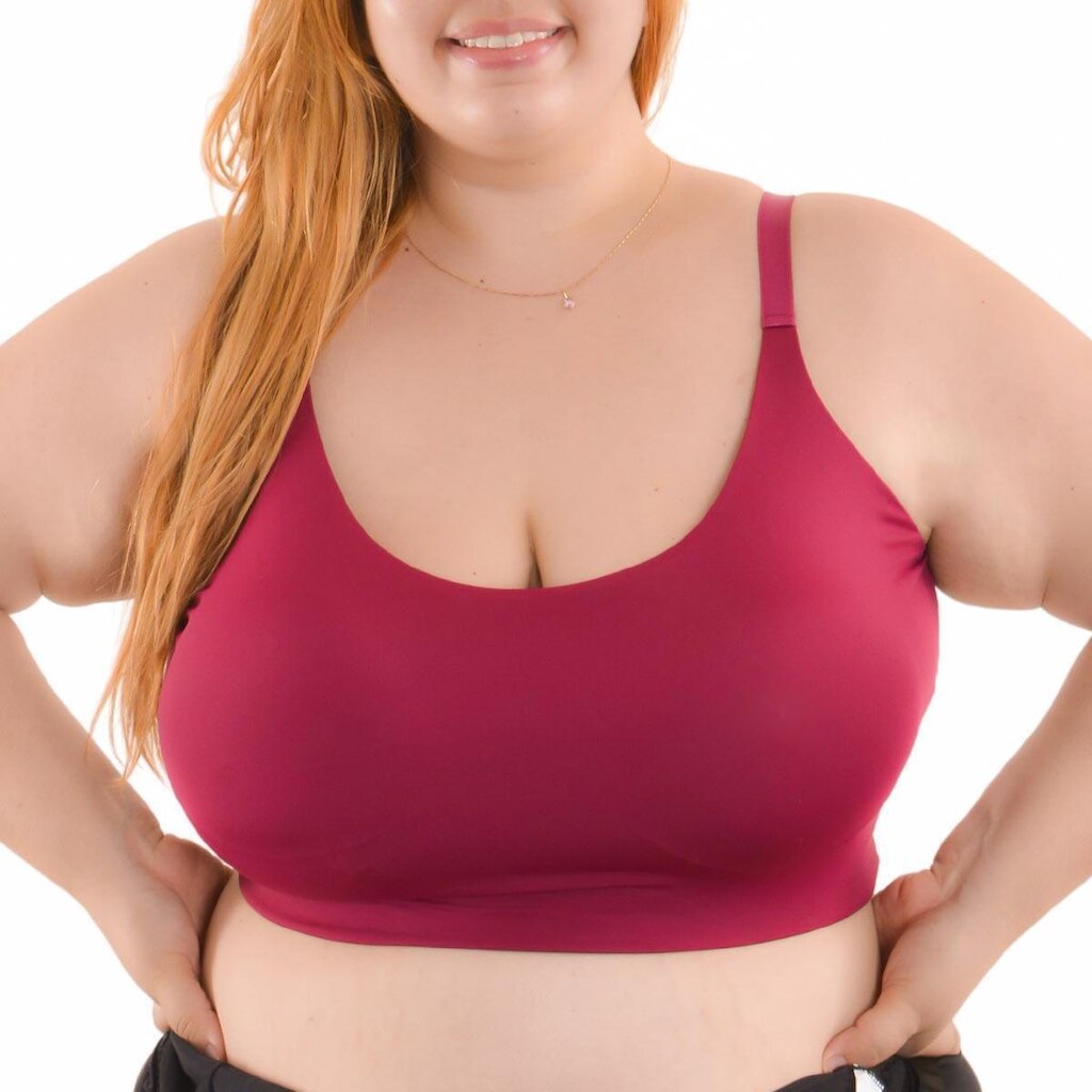 Top Plus Size Soft Com Bojo Removível Santa Passion