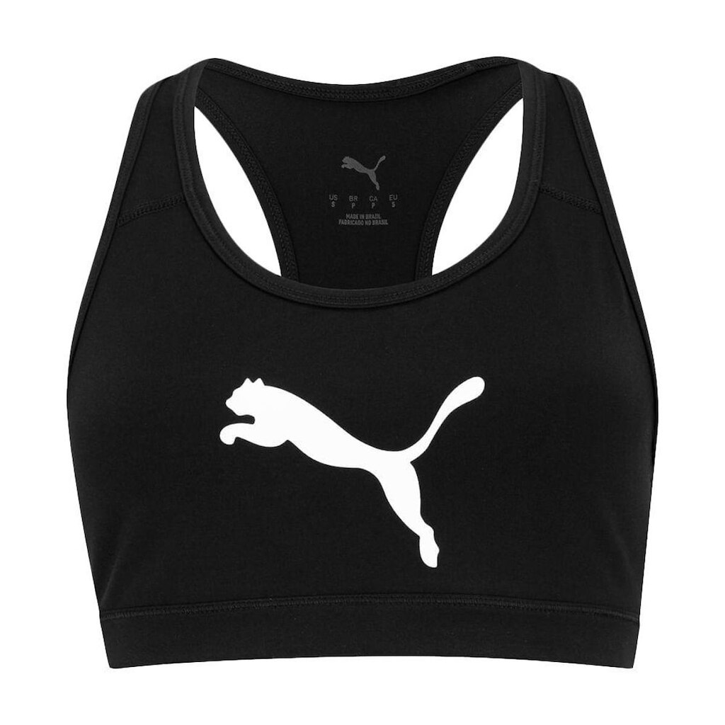 TOP PUMA 4KEEPS MÉDIA SUSTENTAÇÃO FEMININO - PRETO P