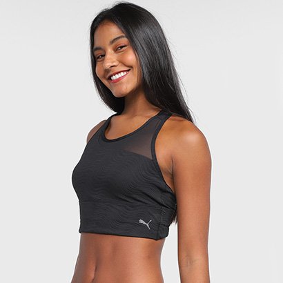 Top Puma Mid Impact Flawless BRA Média Sustentação - Feminino