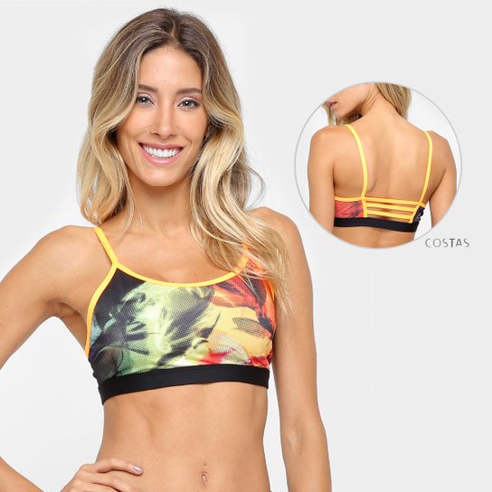 Top Reebok Os Rebel - Amarelo
