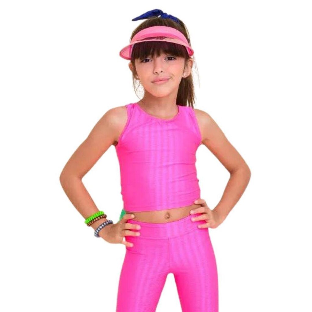 Top Regata Infantil - Rosa Neon