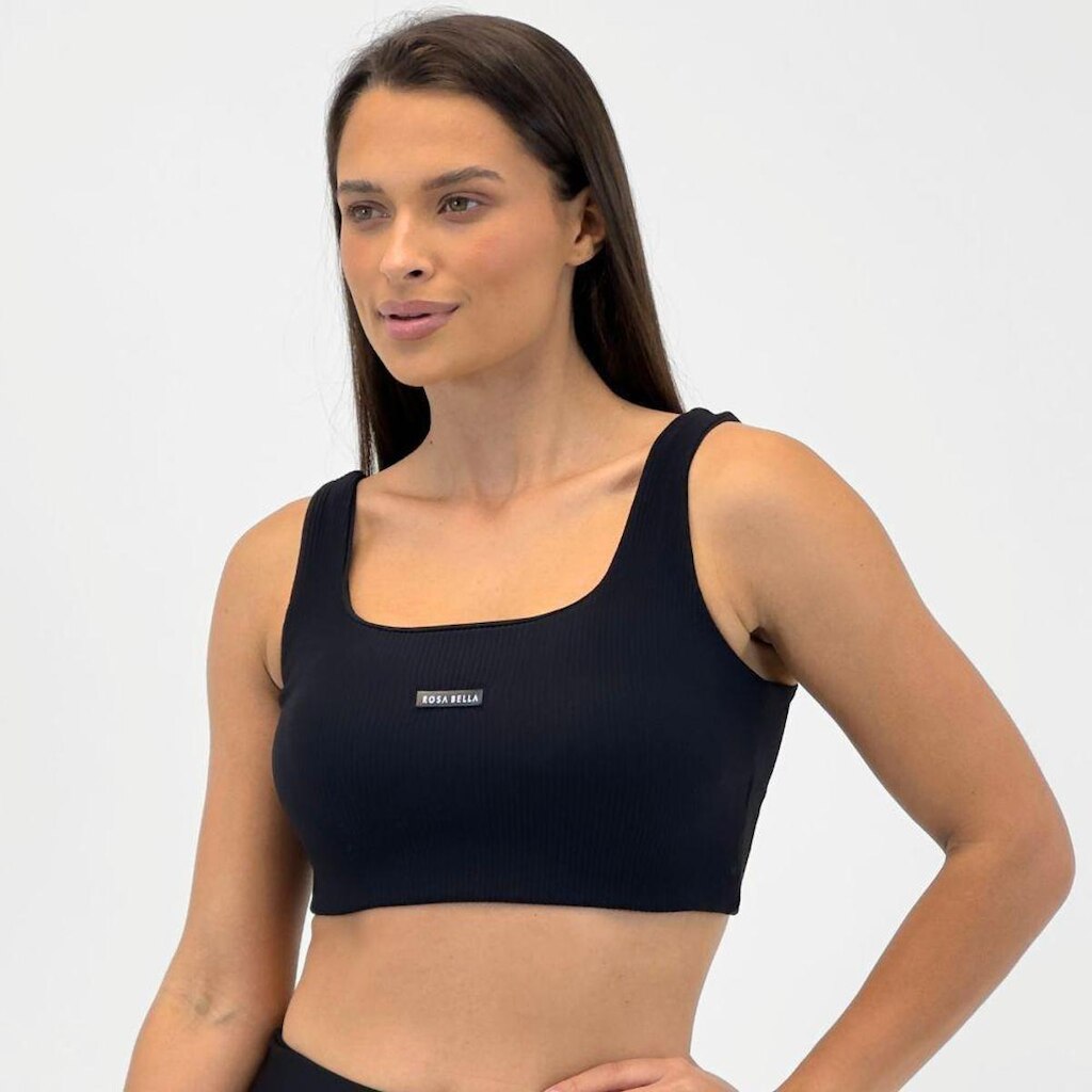 Top Rosa Bella Canelado com Bojo Feminino