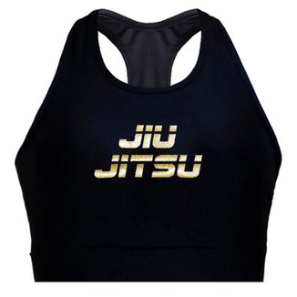 Top Spartanus Fightwear de compressão Jiu Jitsu Gold  Feminino