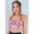 Top Suplex Feminino Fitness Academia Mvb Modas - Branco+Rosa