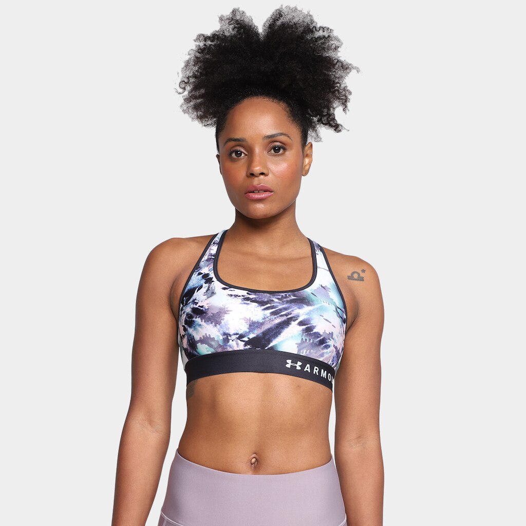 Top Under Armour Mid Crossback Print Média Sustentação