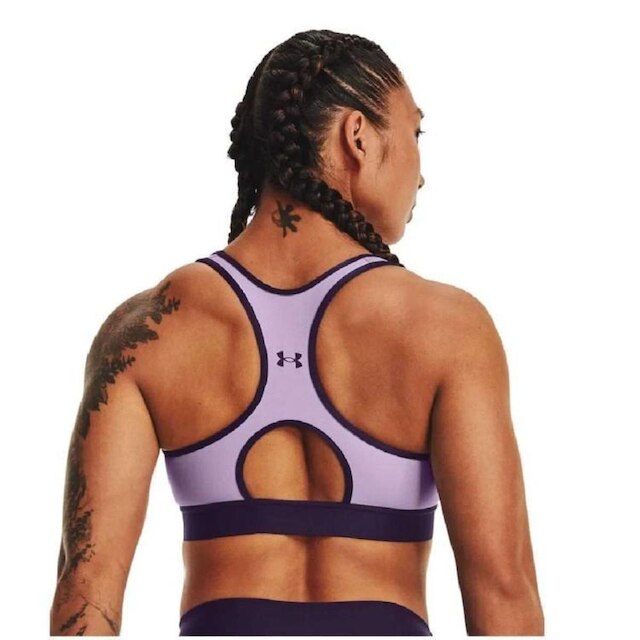 Top Under Armour Mid Keyhole - Azul - GG