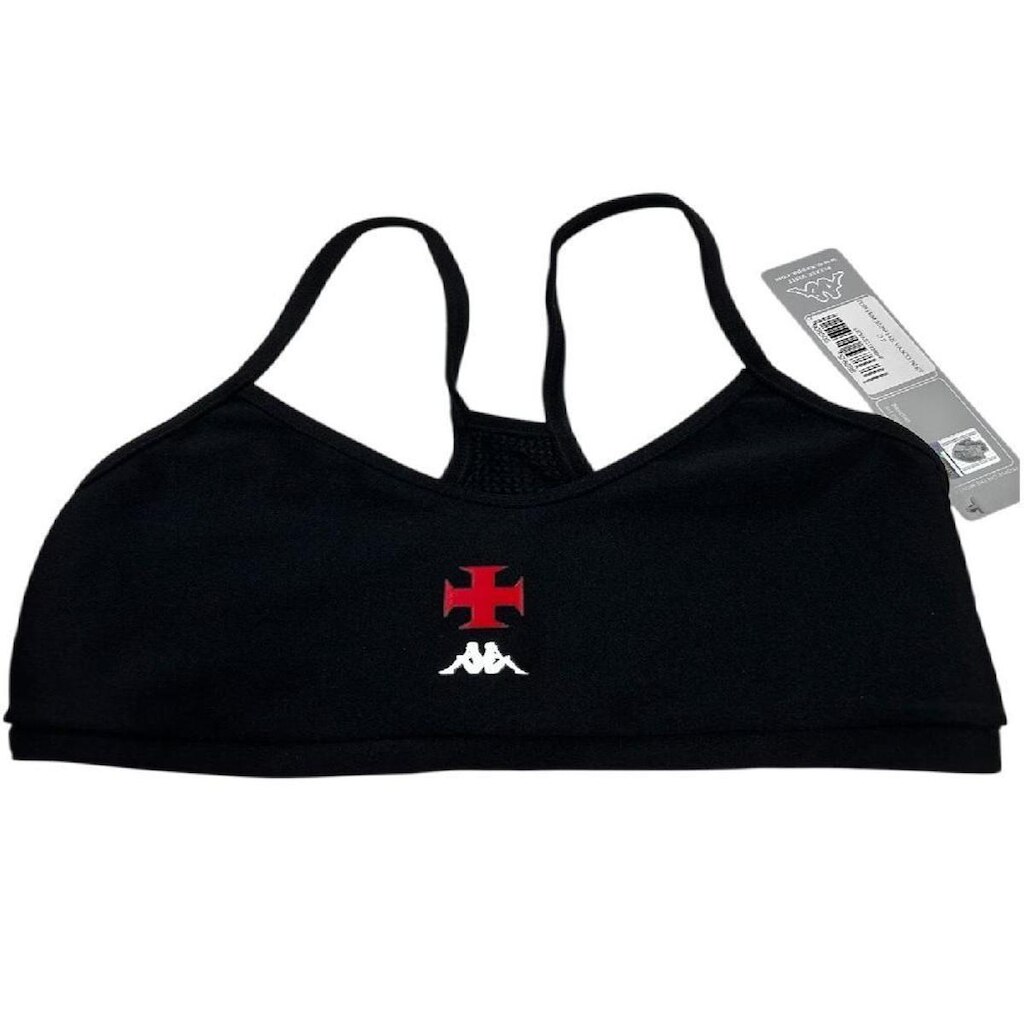 Top Vasco Supp Lee Kappa Feminino - Preto