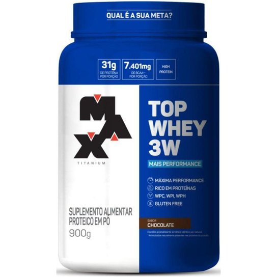 Top Whey 3W Max 900g - Max Titanium é boa?