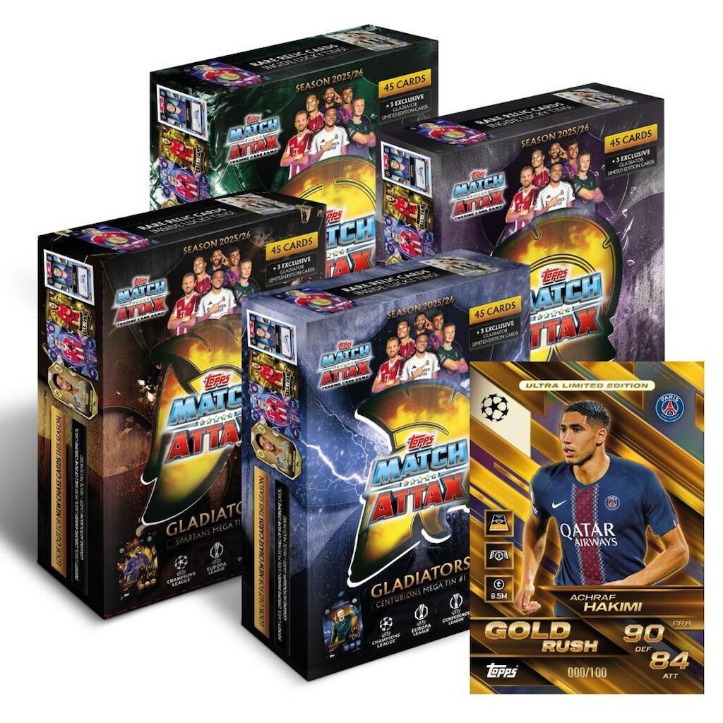 Topps 2025/2026 UEFA Club Competition Match Attax - Mega Lata Bundle