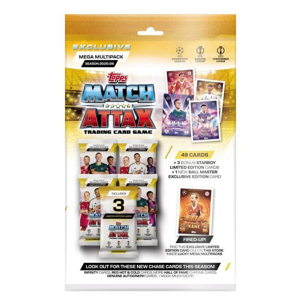 Topps 2025/2026 UEFA Club Competition Match Attax - Mega Multipack